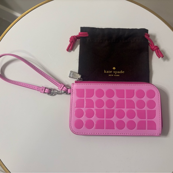 Kate Spade Pink Wristlet - Picture 1 of 5